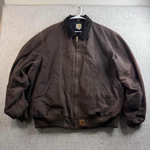 Carhartt Santa Fe Jacket Men's XXL J14 DKB Dark Brown Workwear